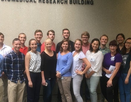 Student participants in the CECT multi-site undergraduate summer research program