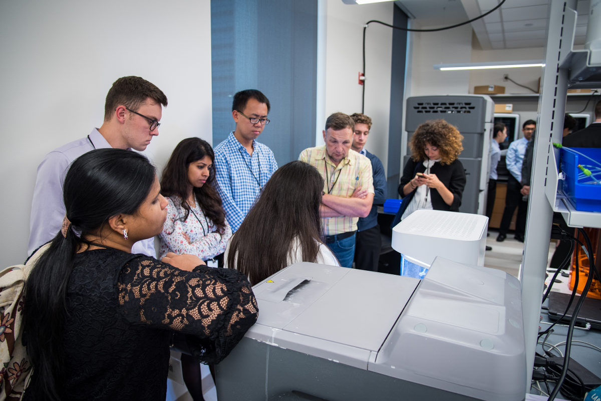 Workshop attendees learn about 3D printing hydrogels