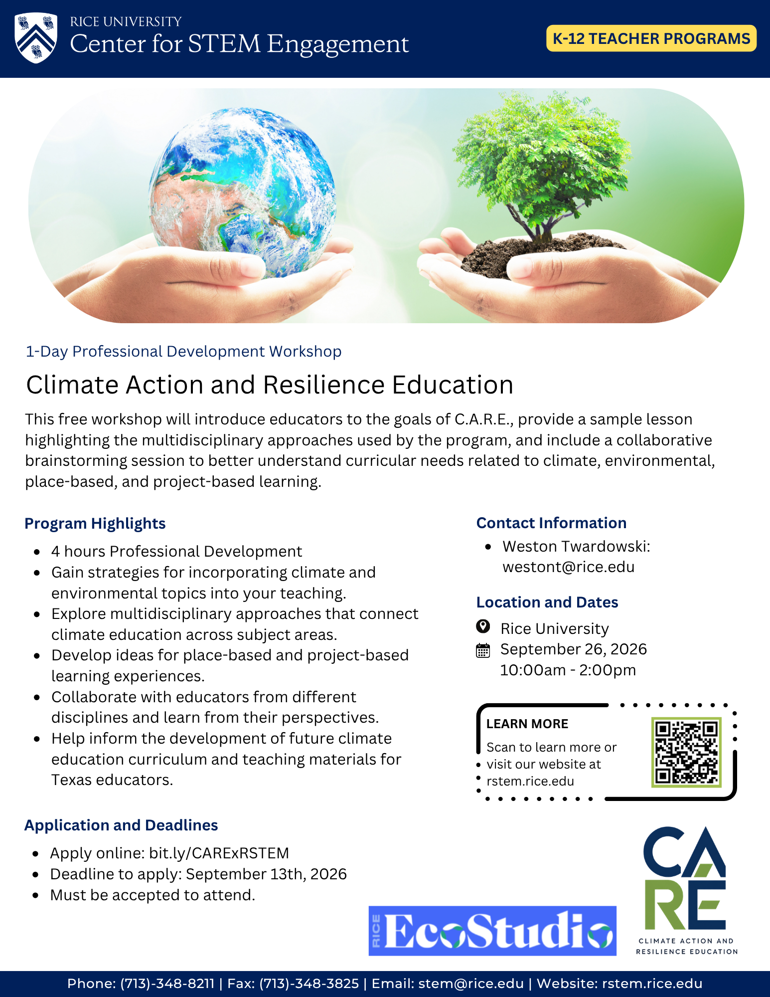 care workshop flyer