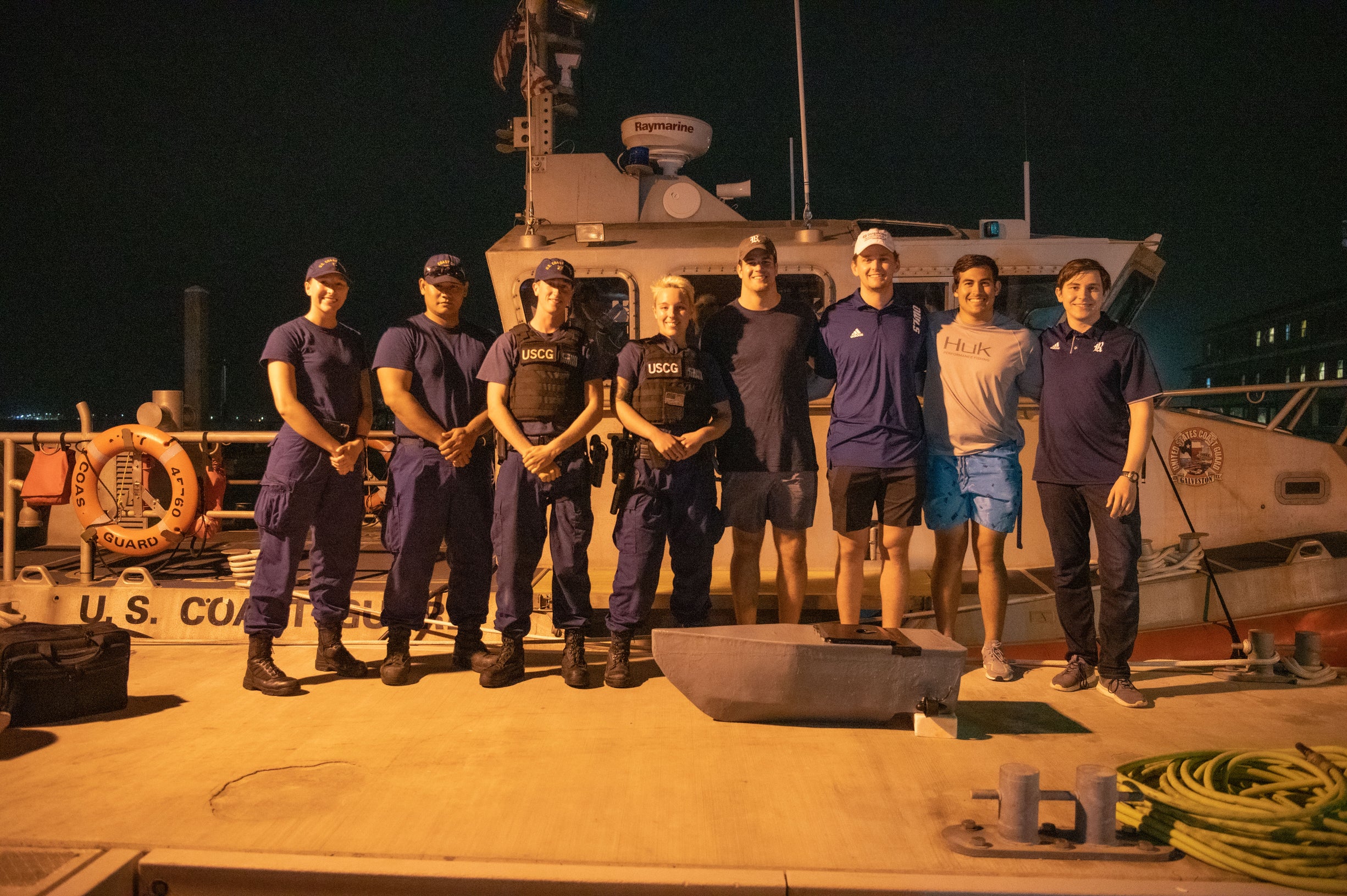 Photo with Coast Guard Station Galveston Crew