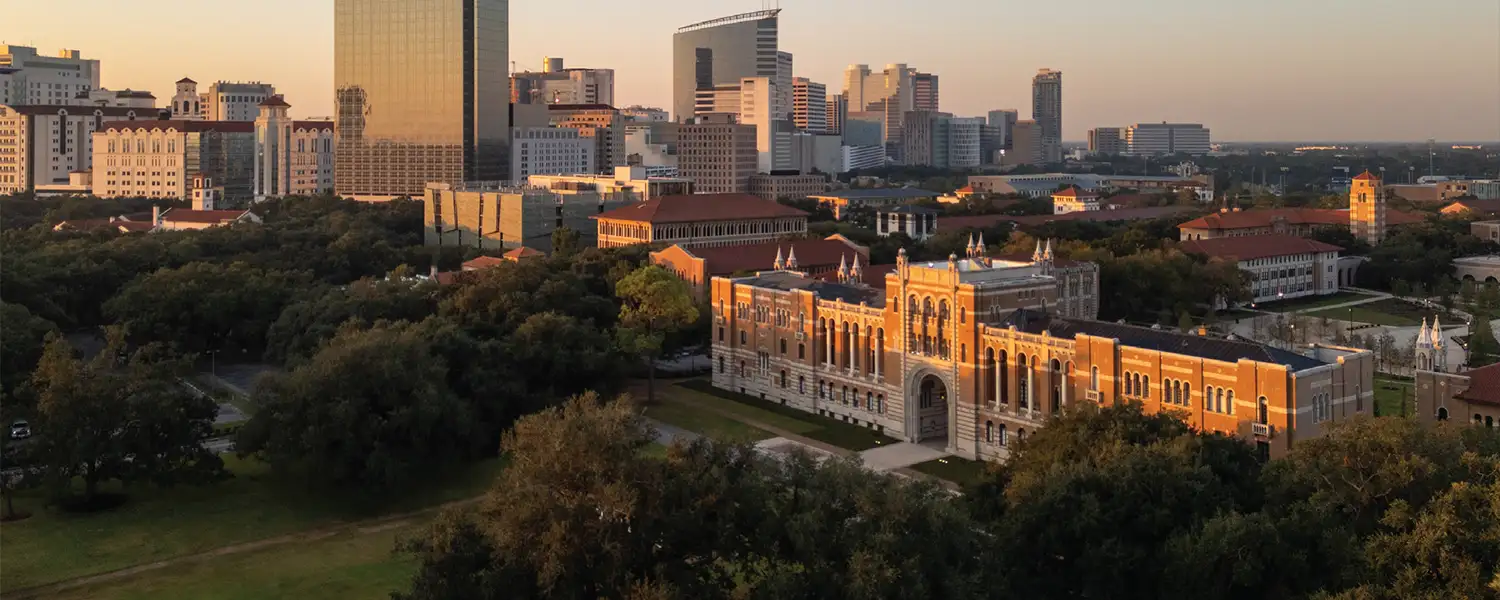Rice’s Houston campus sits adjacent to the Texas Medical Center, the largest medical center in the world.