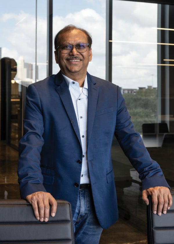 Sanjoy Paul, executive director of the Rice Nexus, photo by Jeff Fitlow